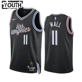 Dres Los Angeles Clippers John Wall 11 Nike 2022-23 City Edition Crno Swingman - Dječji